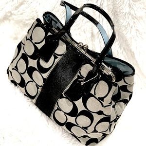 Coach Monogram Carryall Shoulder Bag